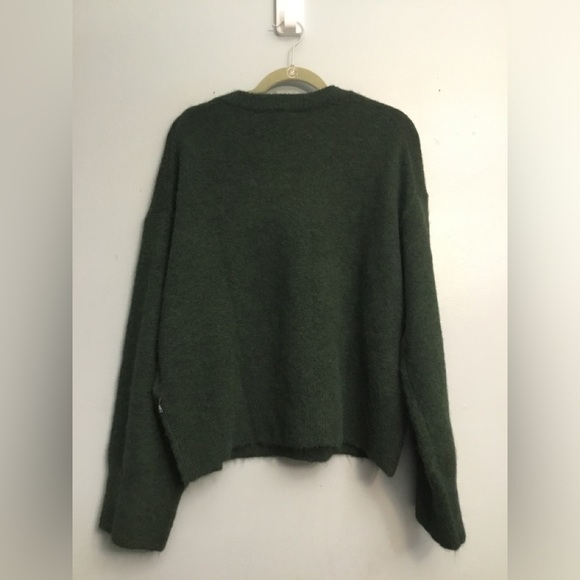 Calvin Klein Deep Green Crew Neck Sweater - Picture 13 of 15